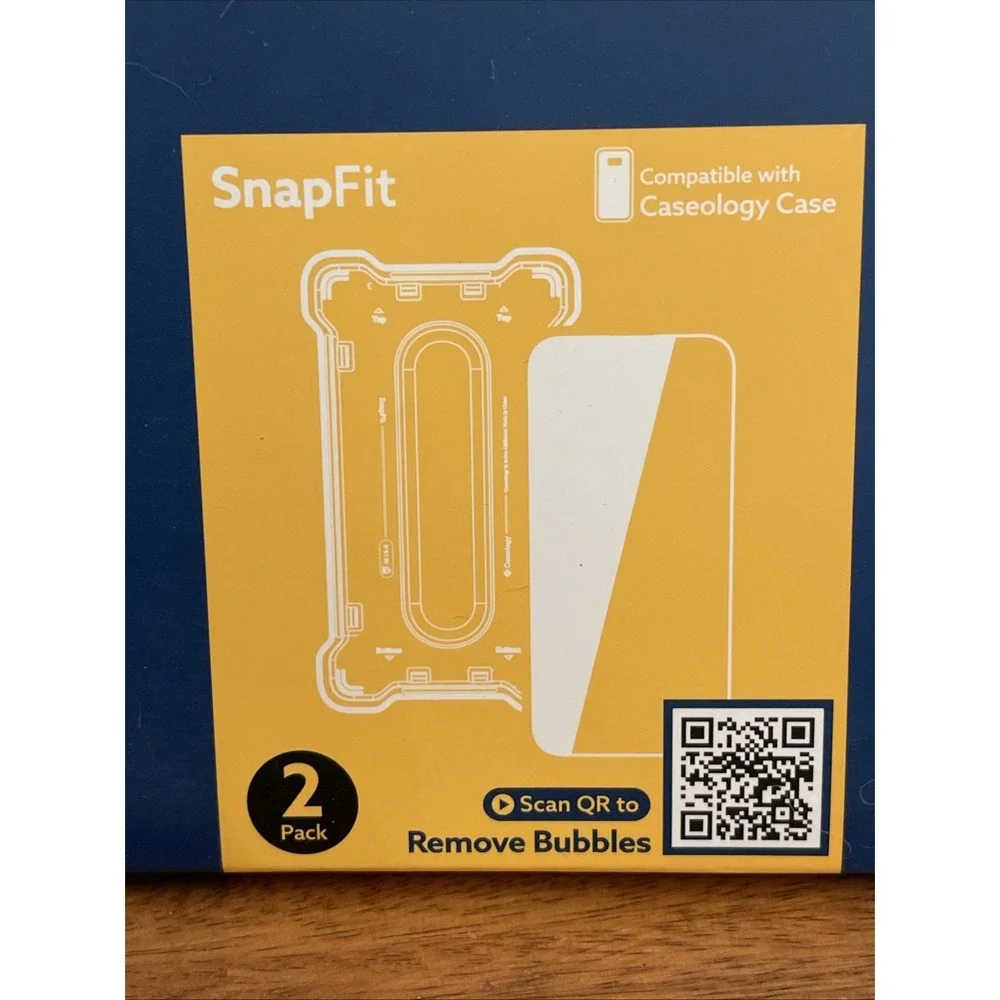 Caseology Tempered Glass Screen Protector 2‎ pack SnapFit iPhone 15 ProMax